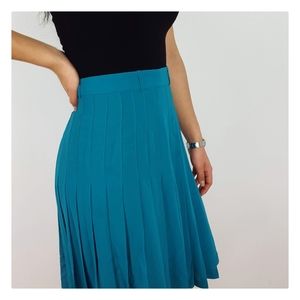 BCBGMaxAzria | Bonita Pleated Blue Jade Skirt